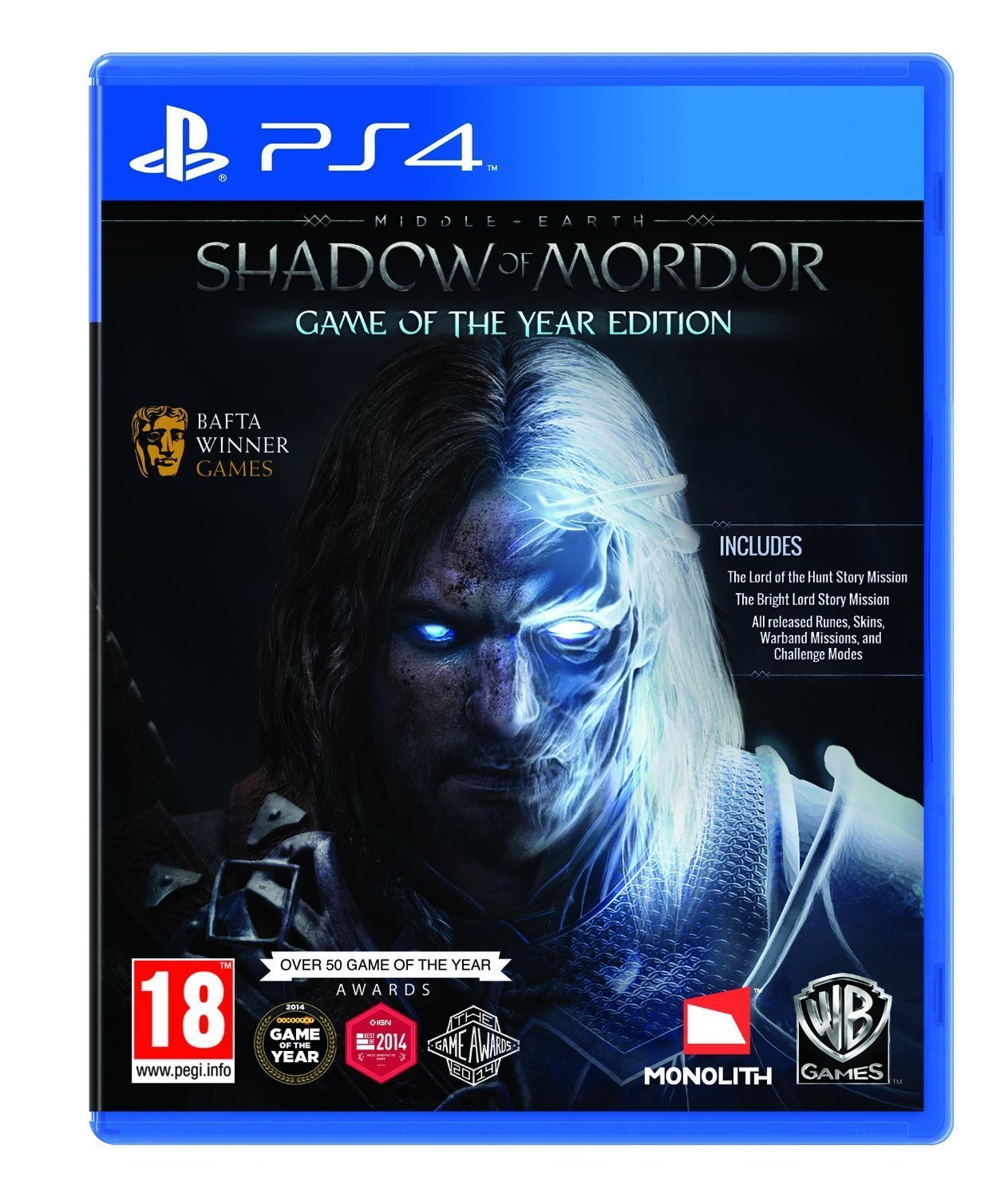 Middle Earth Shadow of Mordor Game of the Year Edition PS4