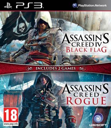 Autonomie spiritueel kalkoen Assassins Creed Double Pack Black Flag & Rogue PS3 | Buy or Rent CD at Best  Price