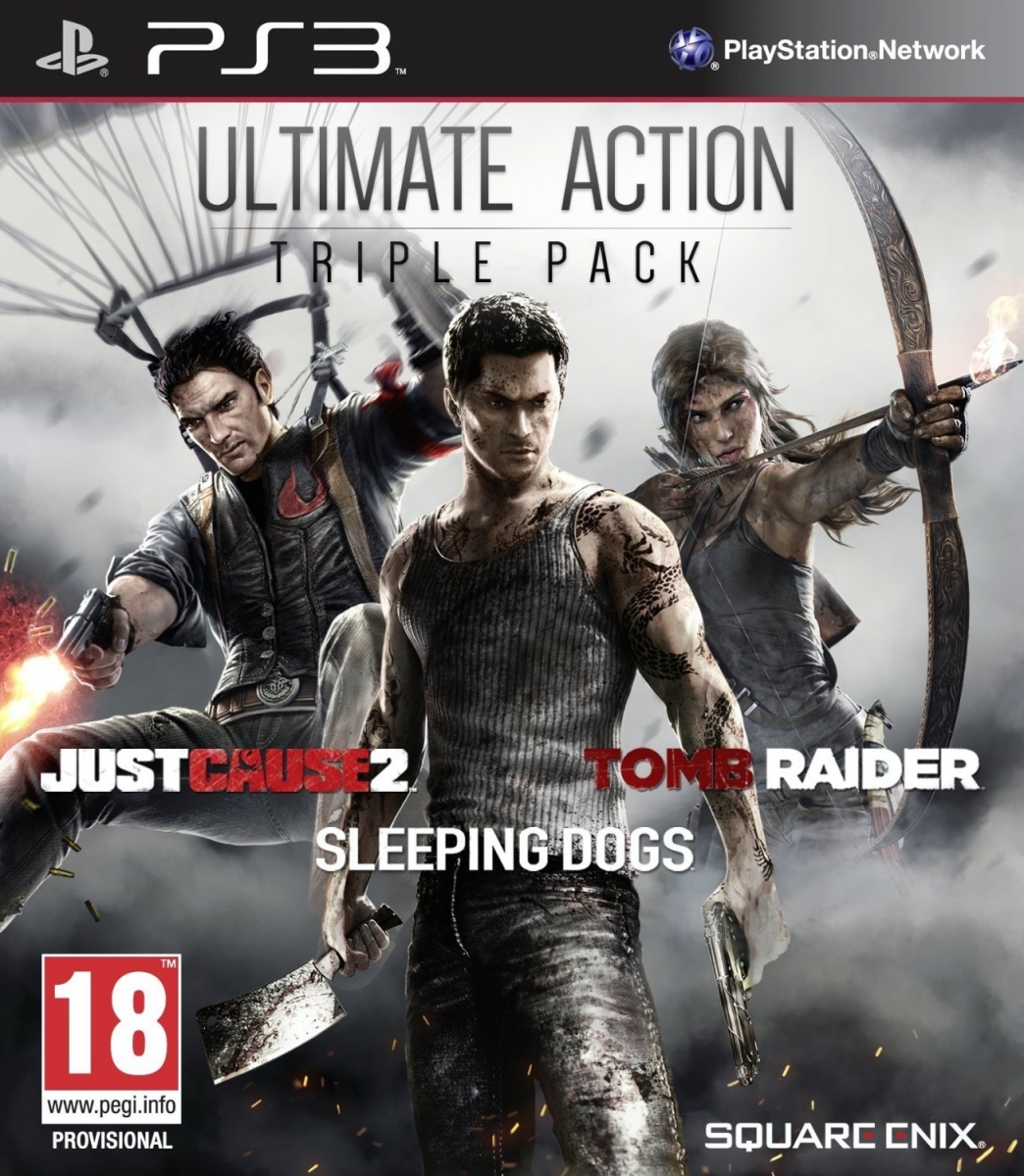 Ultimate Action Triple Pack Just Cause 2/Sleeping Dogs/Tomb Raider PS3